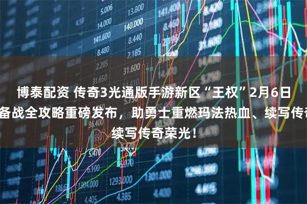 博泰配资 传奇3光通版手游新区“王权”2月6日开启，备战全攻略重磅发布，助勇士重燃玛法热血、续写传奇荣光！
