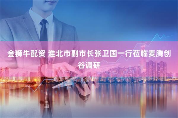 金狮牛配资 淮北市副市长张卫国一行莅临麦腾创谷调研