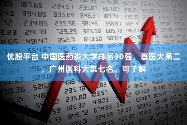 优股平台 中国医药类大学排名30强，首医大第二，广州医科大第七名，可了解